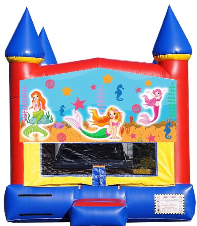 Mermaid Primary Colors Bounce House